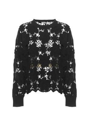 Kangra open-work sweater - Black