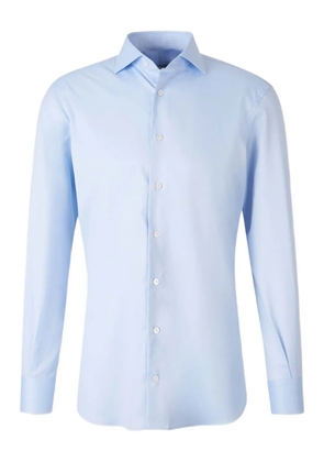 Atelier Munro Buttoned Ribbed Dress Shirt - Blue