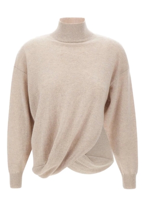 Marella high-neck sweater - Neutrals