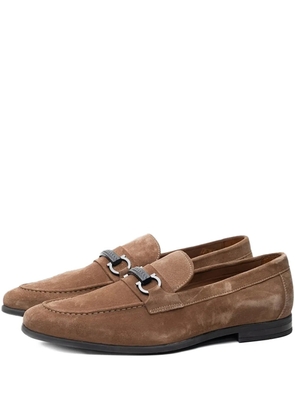 Poche Paris horseshoe detail loafers - Brown