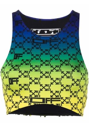 Off-White monogram sports bra - Green