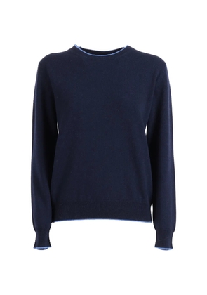 Kangra contrast-trim crew-neck sweater - Blue