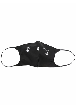 Off-White Swimm logo-print face mask - Black