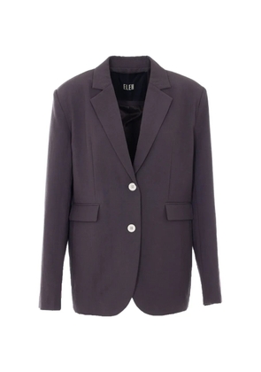 Eleh V-neck frontal-pocket blazer - Purple