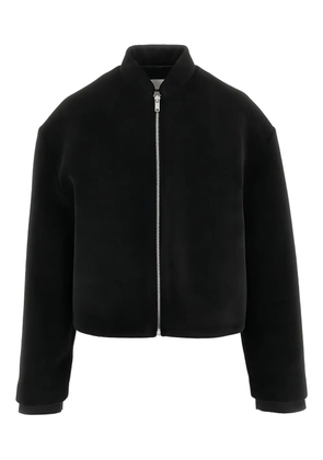 Jil Sander cropped bomber jacket - Black
