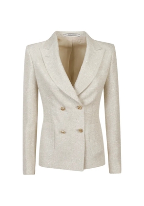 Tagliatore embellished double-breasted blazer - Neutrals