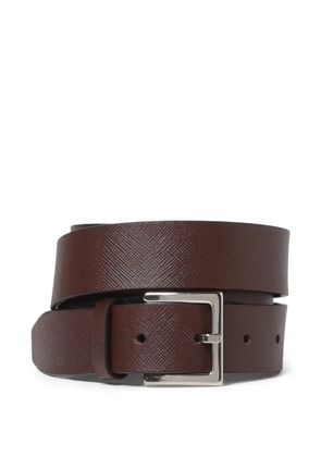 Orciani saffiano basic belt - Brown