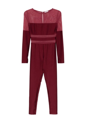 Mazzei mesh-panels jumpsuit - Red