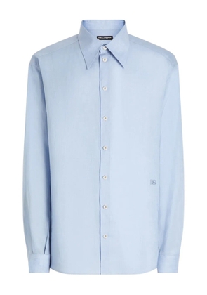 Dolce & Gabbana tailored linen shirt - Blue