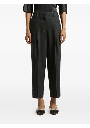 Peserico chain-detail trousers - Black