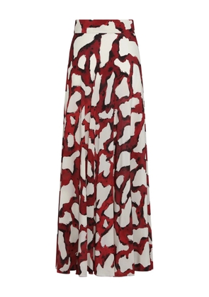 Marinella Piccinno abstract-print skirt - White