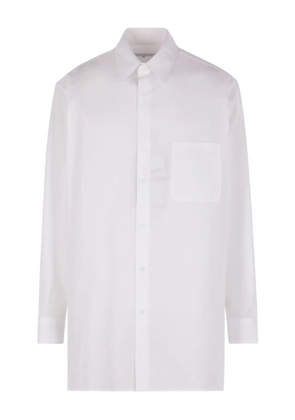 Yohji Yamamoto chest-pocket cotton shirt - White
