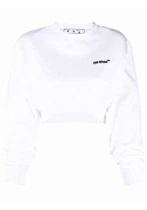 Off-White Helvetica cropped sweatshirt
