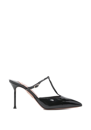 Aquazzura T-strap heeled mules - Black