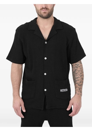 Nikben short-sleeve textured shirt - Black