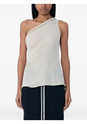 Rick Owens asymmetric draped top - Neutrals