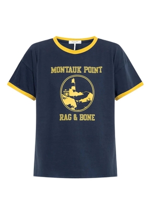 rag & bone Montauk Point graphic-print T-shirt - Blue