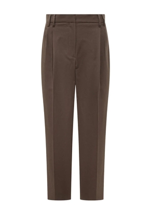 Brunello Cucinelli pleated-front trousers - Brown
