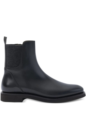 Brunello Cucinelli leather chelsea boots - Black