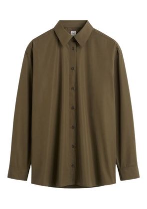 TOTEME button-down cotton shirt - Green