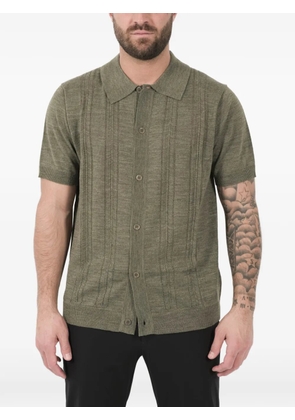 NN07 Thor textured cardigan - Green