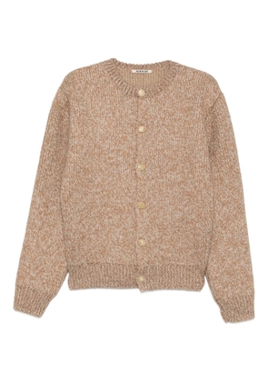 Auralee gauge crew-neck cardigan - Neutrals