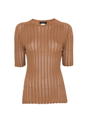 Fabiana Filippi cotton T-shirt - Brown