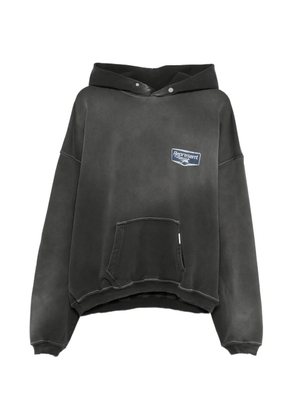 Represent logo-print hoodie - Black