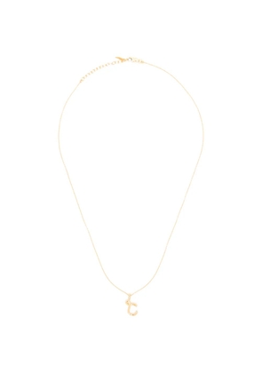 Missoma mini Curly Molten initial necklace - Gold