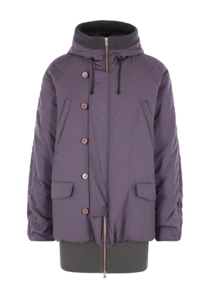 Magliano button hooded coat - Purple