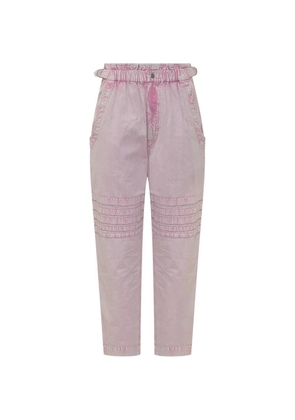 MARANT ÉTOILE Mellya ruffled trousers - Pink
