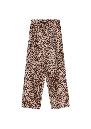 A Paper Kid leopard-print trousers - Neutrals
