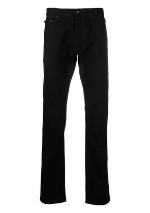 Off-White Diag-stripe print slim fit jeans - Black