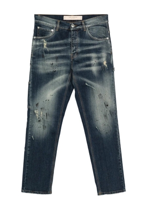 YES LONDON whiskering-effect jeans - Blue