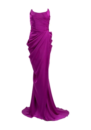 Ana Radu strapless maxi dress - Purple