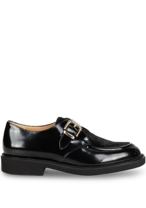 Luca Grossi buckled leather boots - Black