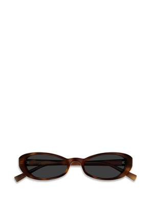 Saint Laurent Eyewear oval-frame sunglasses - Brown