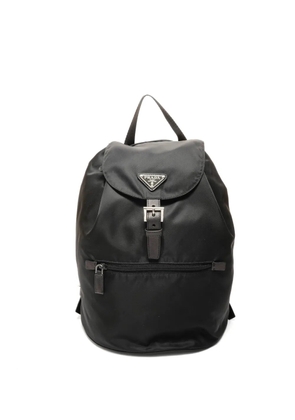 Prada Pre-Owned 2015-2025 logo-detail backpack - Black