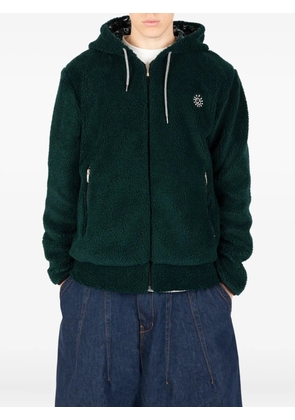 Société Anonyme zipped-fleece hoodie - Green