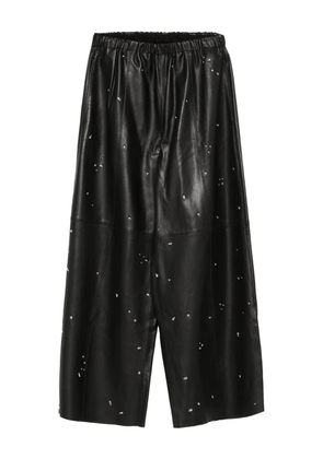 Alysi elasticated-waistband trousers - Black