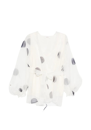 Marina Rinaldi ivory shirt - White