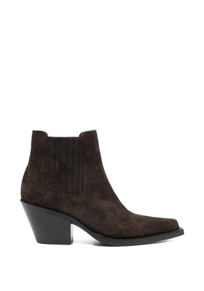 Paris Texas pointed suede boots - Brown