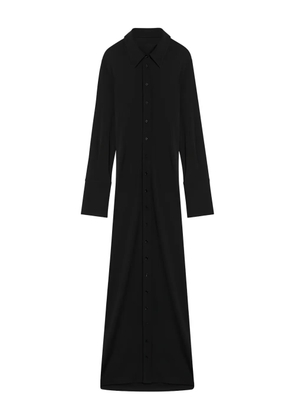 Sportmax button-front maxi shirt dress - Black
