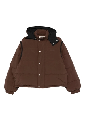 Carrera buttoned hooded padded jacket - Brown