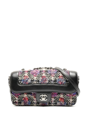 CHANEL Pre-Owned 2016 tweed lace-up shoulderbag - Black