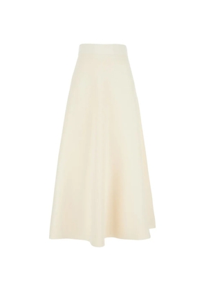 Max Mara Abbono A-line midi skirt - White