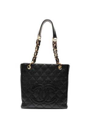 CHANEL Pre-Owned 2003-2004 leather tote bag - Black