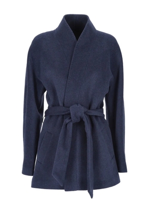 Chiara Ferragni belted collar coat - Blue