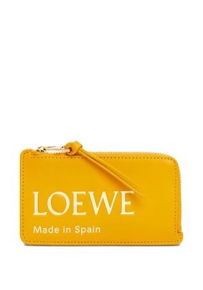 LOEWE zip card holder - Yellow