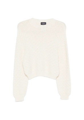 Emporio Armani textured knitted sweater - Neutrals
